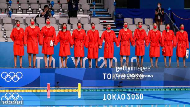 Elena Sanchez of Spain, Paula Leiton of Spain, Maica Garcia of Spain, Roser Tarrago of Spain, Judith Forca of Spain, Irene Gonzalez of Spain, Elena...