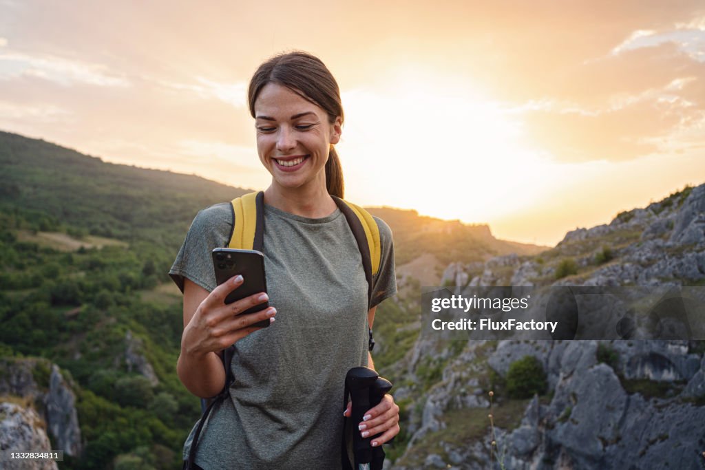 GPS mobile app, just said that i arrived at the top of the mountain