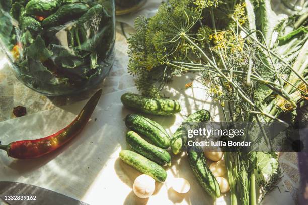 pickles. marinated cucumbers. - pickle relish stock pictures, royalty-free photos & images