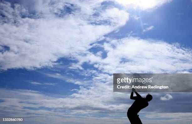 Marcel Siem of Germany in action during Day Three of The Hero Open at Fairmont St Andrews on August 07, 2021 in St Andrews, Scotland.