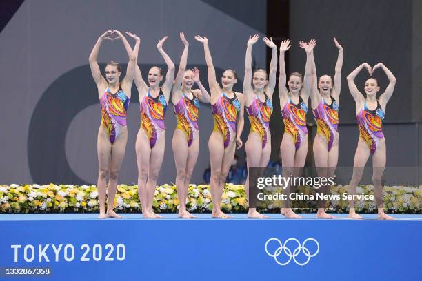 Svetlana Romashina, Svetlana Kolesnichenko, Alexandra Patskevich, Alla Shishkina, Vlada Chigireva, Maryna Goliadkina, Polina Komar and Maria...