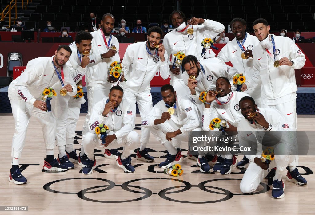 Men's Basketball Medal Ceremony: Day 15