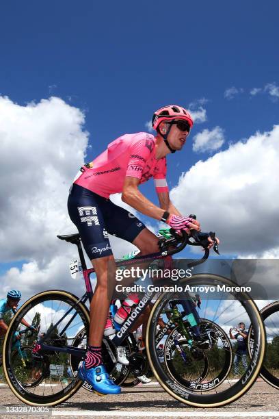 Hugh Carthy of United Kingdom and Team EF Education - Nippo during the 43rd Vuelta a Burgos 2021, Stage 5 a 146km stage from Comunero de Revenga to...