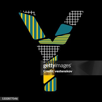 Modern patterned cracked style alphabets vector illustration Modern patterned cracked style alphabets vector illustration