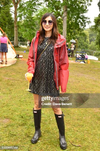 Gemma Chan attends the Veuve Clicquot Champagne Garden during Wilderness Festival 2021 at Cornbury Park on August 07, 2021 in Oxford, England.