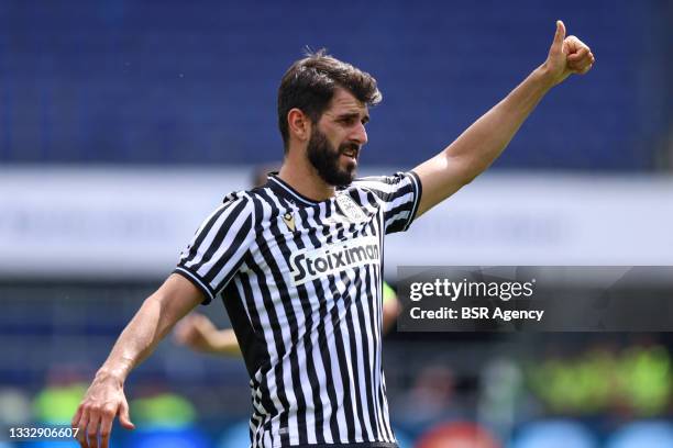 Nelson Oliveira of PAOK Saloniki during the Club Friendly match between Feyenoord and PAOK Saloniki at de Kuip on July 25, 2021 in Rotterdam,...