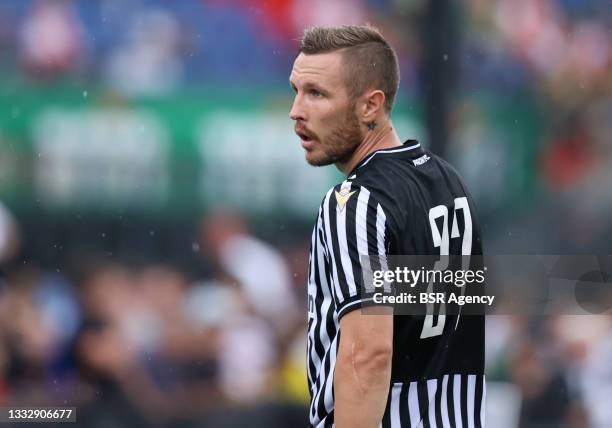 Jasmin Kurtic of PAOK Saloniki during the Club Friendly match between Feyenoord and PAOK Saloniki at de Kuip on July 25, 2021 in Rotterdam,...