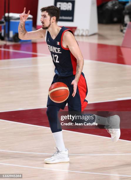 Nando de Colo of France during the Men's Basketball Gold Medal Final between United States and France on day fifteen of the Tokyo 2020 Olympic Games...