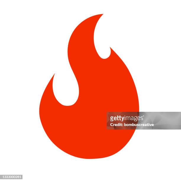 暖炉の炎のアイコン - 炎点のイラスト素材／クリップアート素材／マンガ素材／アイコン素材