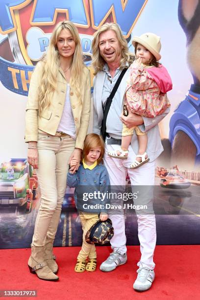 Nicky Clarke attends the "Paw Patrol" movie special screening at Vue Leicester Square on August 08, 2021 in London, England.