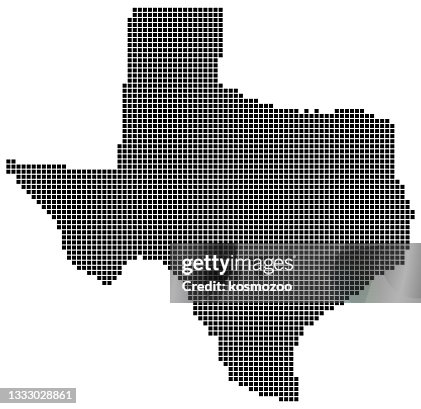 Rectangular Texas Map Texas State Map Square Dotted Style High-Res Vector Graphic - Getty Images
