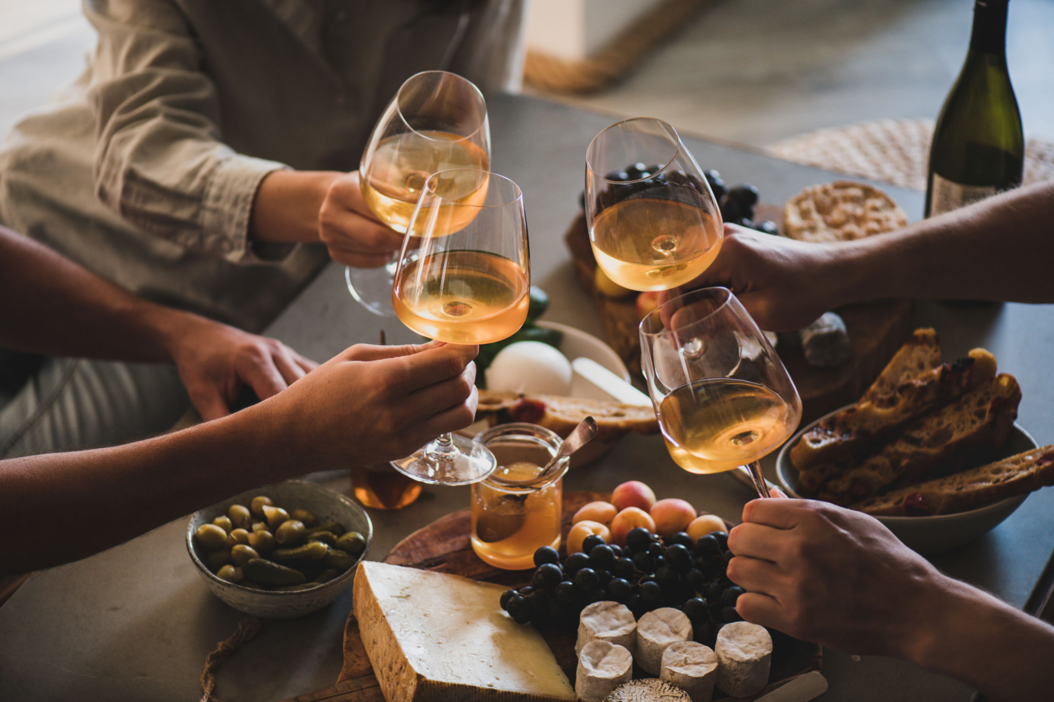 wine and cheese