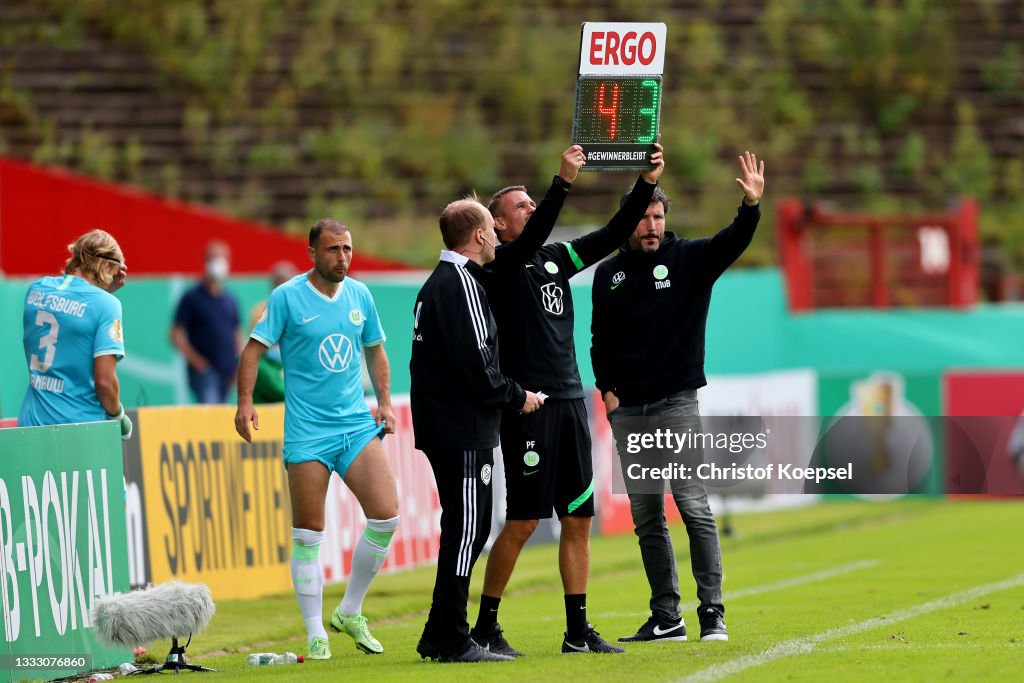 Preußen Münster v VfL Wolfsburg - DFB Cup: First Round