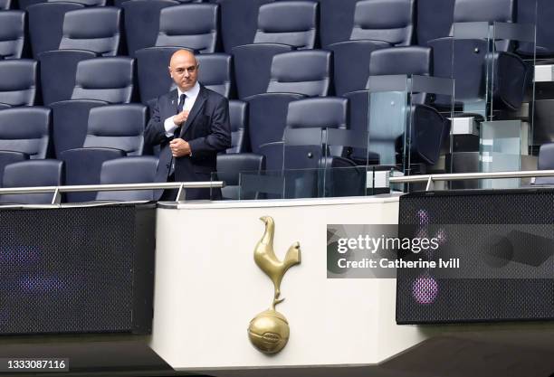 Daniel Levy Chairman of Tottenham Hotspur ahead of the Pre-season friendly between Tottenham Hotspur and Arsenal at Tottenham Hotspur Stadium on...
