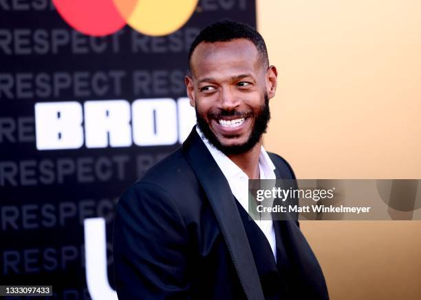 Marlon Wayans attends the premiere of MGM's "Respect" at Regency Village Theatre on August 08, 2021 in Los Angeles, California.