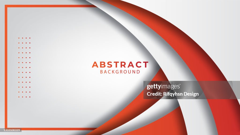 Abstract red and white papercut background with blank space design. Modern futuristic background . Can be use for landing page, book covers, brochures, flyers, magazines, any brandings, banners, headers, presentations, and wallpaper backgrounds
