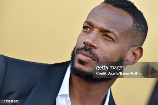 Marlon Wayans attends the Los Angeles Premiere of MGM's "Respect" at Regency Village Theatre on August 08, 2021 in Los Angeles, California.