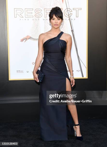 Diane Guerrero attends the Los Angeles Premiere of MGM's "Respect" at Regency Village Theatre on August 08, 2021 in Los Angeles, California.