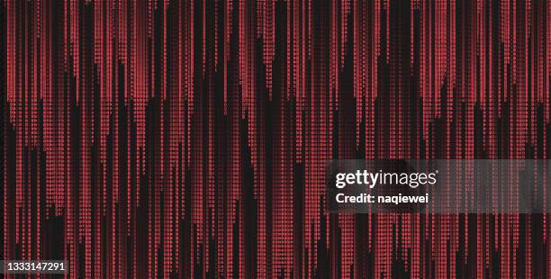 stockillustraties, clipart, cartoons en iconen met digital data stream pattern technology background,matrix style illustration - bias line