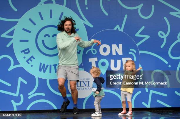 The Body Coach aka Joe Wicks Begins PE With Joe UK Tour on August 09, 2021 in Chichester, England.