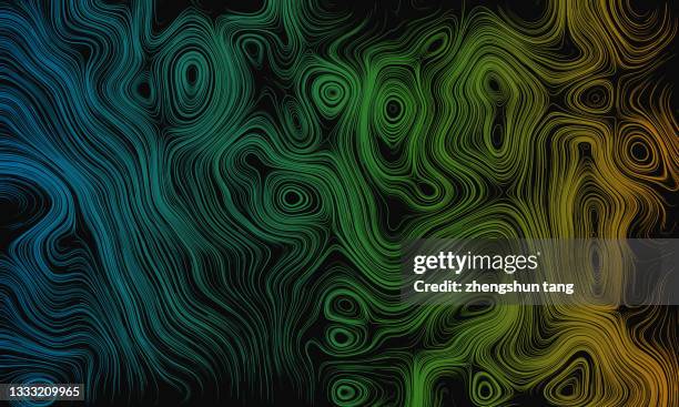 abstract ocean current patterns - contour lines stock pictures, royalty-free photos & images