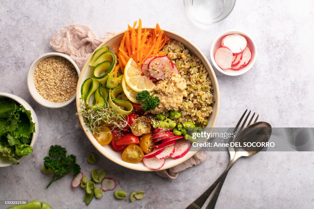 Buddha bowl with vegetables