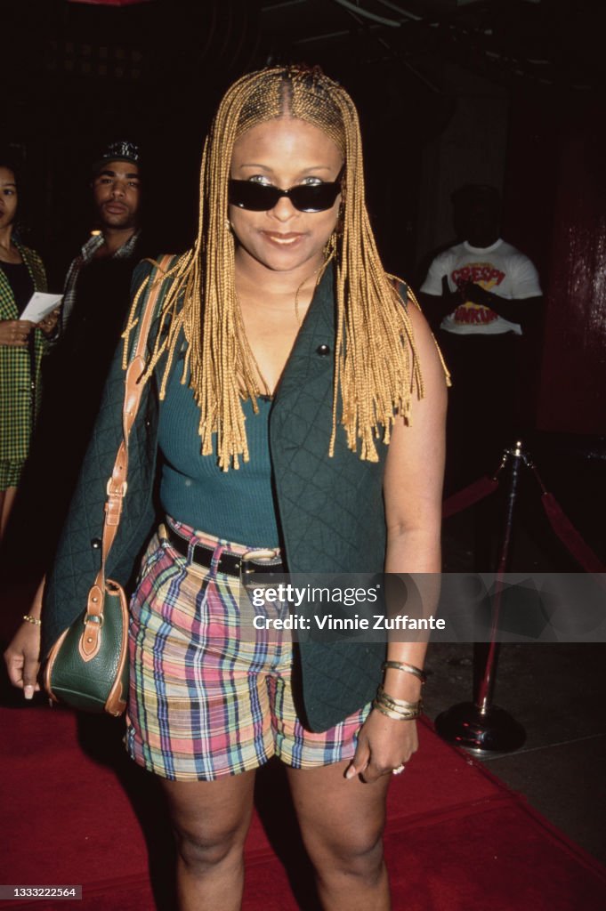 Yoyo Rapper Young American rapper Yo-Yo, wearing a green quilted waistcoat, over a ...