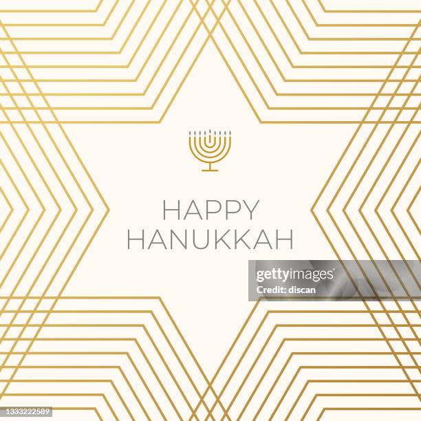 ilustraciones, imágenes clip art, dibujos animados e iconos de stock de feliz plantilla de tarjeta hanukkah. - judaism