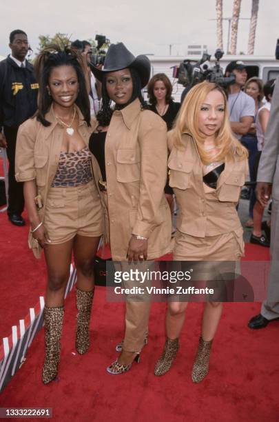 American R&B group Xscape attend the 4th Annual Soul Train Lady of Soul Awards, held at the Santa Monica Civic Auditorium in Santa Monica,...