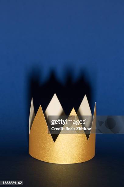 paper crown. - queen stock illustrations stock pictures, royalty-free photos & images