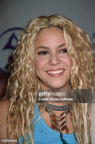 Colombian singer and songwriter Shakira attends the 1st Latin Recording Academy Person of the Year ceremony, in Beverly Hills, California, 11th...