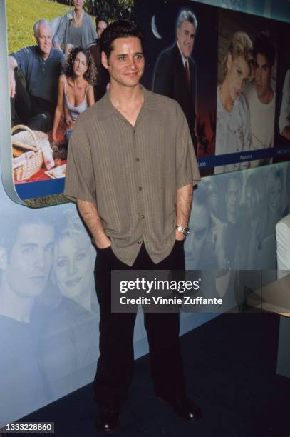 American actor Seth Peterson attends the National Association of Television Program Executives convention, held at the Las Vegas Convention Center in...