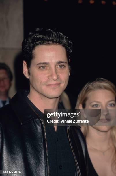 American actor Seth Peterson attends the opening night gala for the stage musical 'Mamma Mia!' at the Shubert Theatre in Century City, California,...