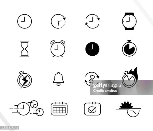 time symbols - time travel stock illustrations