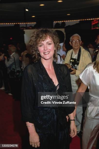 American actress Bonnie Bedelia attends the Westwood premiere of 'Presumed Innocent' held at the Mann Bruin Theatre in the Westwood neighbourhood of...