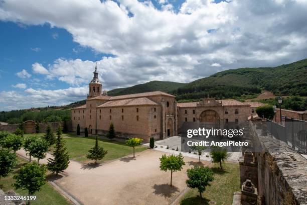 monastery in the valley - logrono stock pictures, royalty-free photos & images