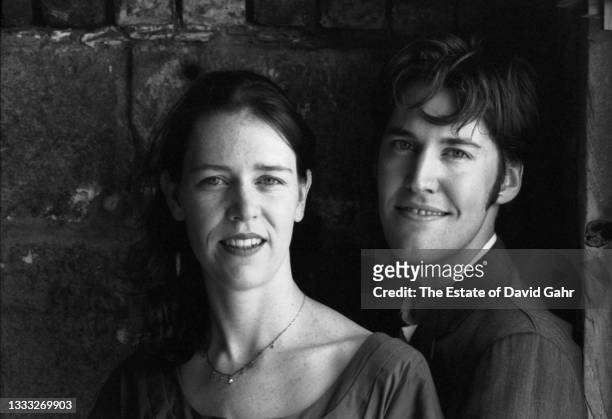 American singer songwriter and guitarsit Gilliam Welch and American singer songwriter and guitarist David Rawlings pose for a portrait in August,...