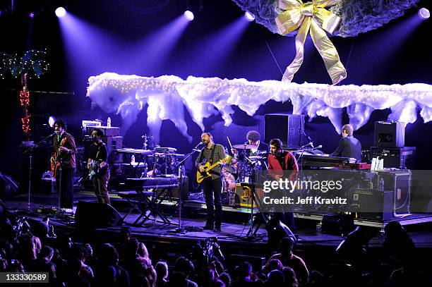 Broken Bells performs on night two of KROQ Almost Acoustic Christmas at Gibson Amphitheatre on December 12, 2010 in Universal City, California.