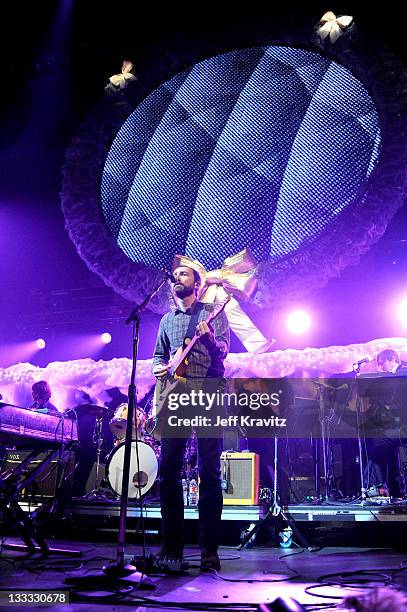 James Mercer of Broken Bells performs on night two of KROQ Almost Acoustic Christmas at Gibson Amphitheatre on December 12, 2010 in Universal City,...