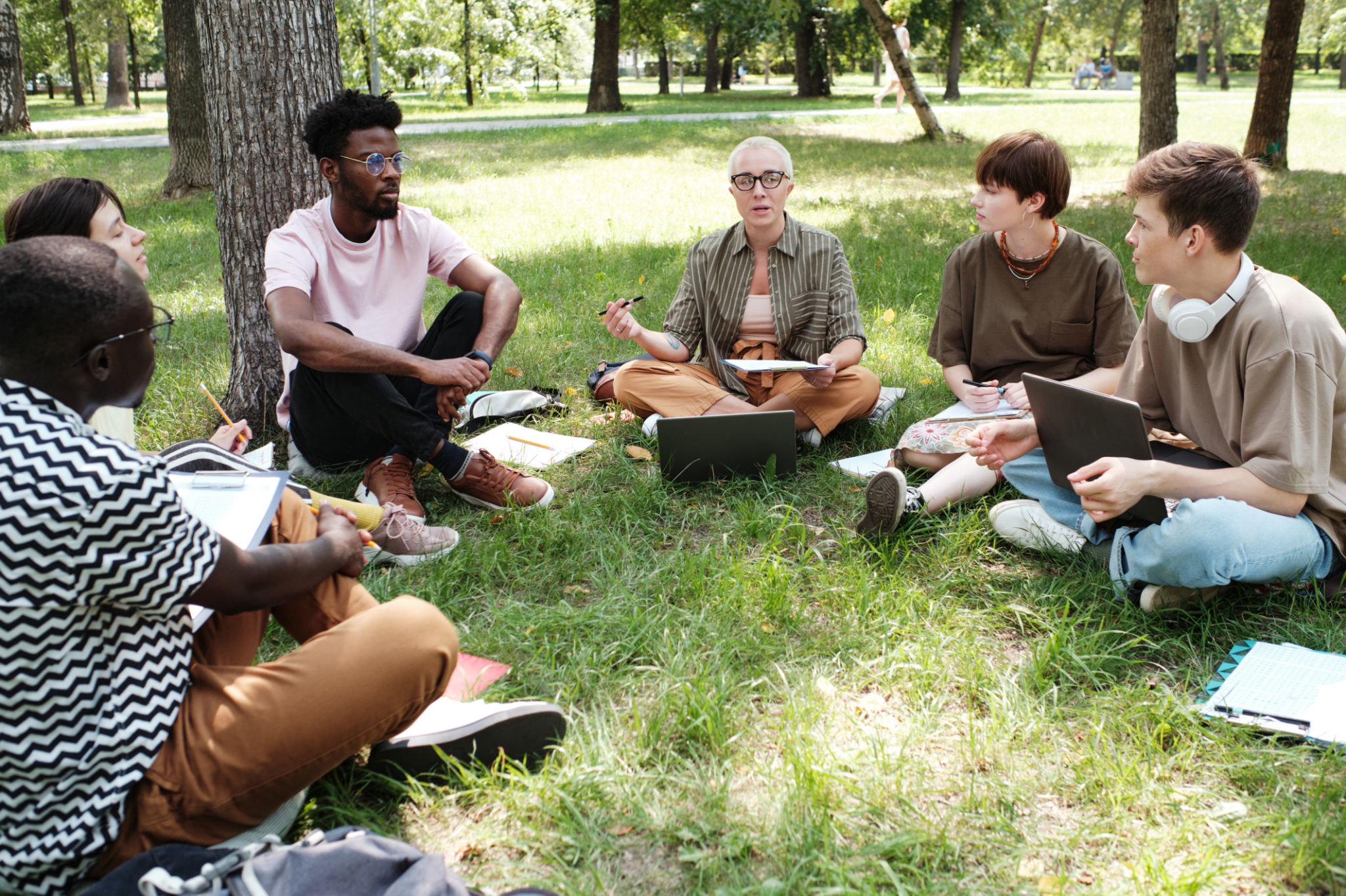 learning french outdoors