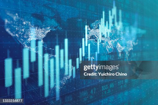 Global stock market and trading board Global stock market and trading board