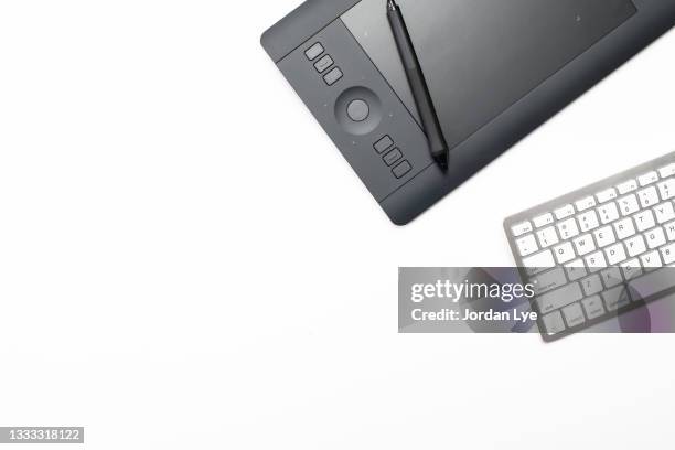 digital touchpad and wireless keyboard - touchpad stock pictures, royalty-free photos & images