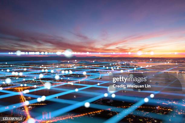 modern city communication concept - big data center stock pictures, royalty-free photos & images