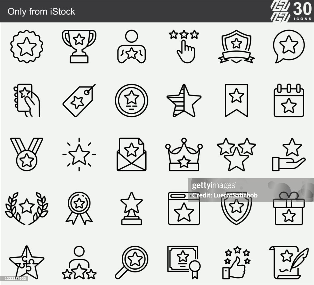 Premio Estrella , Iconos de la línea testimonial