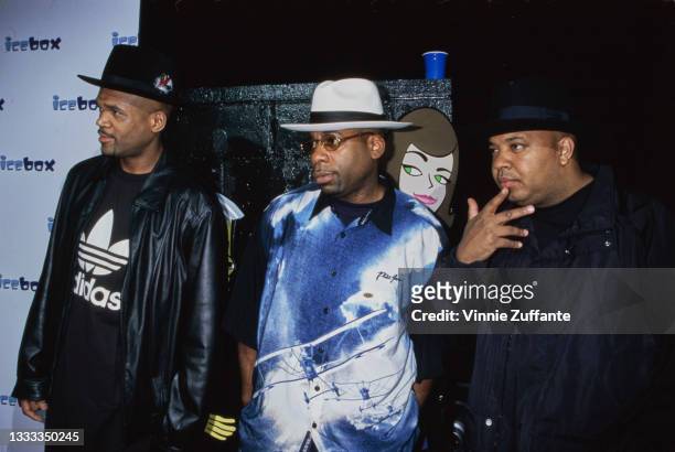 American hip hop group Run-DMC attend the launch party for animation company icebox.com, held at The Factory in West Hollywood, California, 7th June...