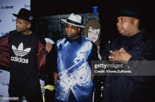 American hip hop group Run-DMC attend the launch party for animation company icebox.com, held at The Factory in West Hollywood, California, 7th June...