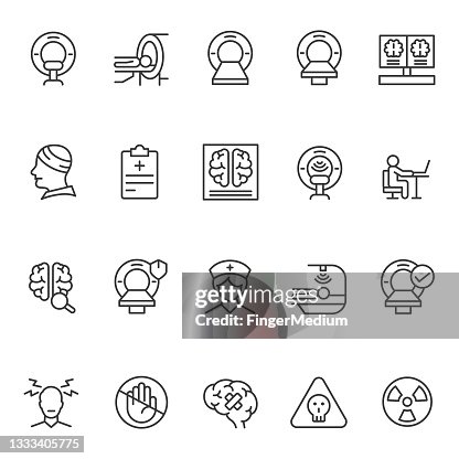 CT Scan icon set CT Scan icon set