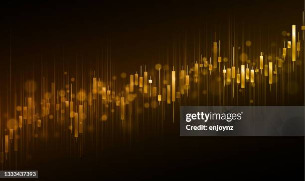 gold price increasing background illustration - gold trend chart stock illustrations
