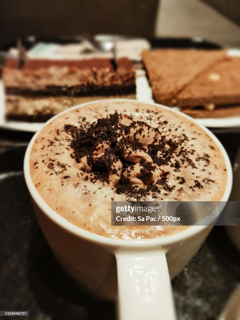 Close-up of coffee on table