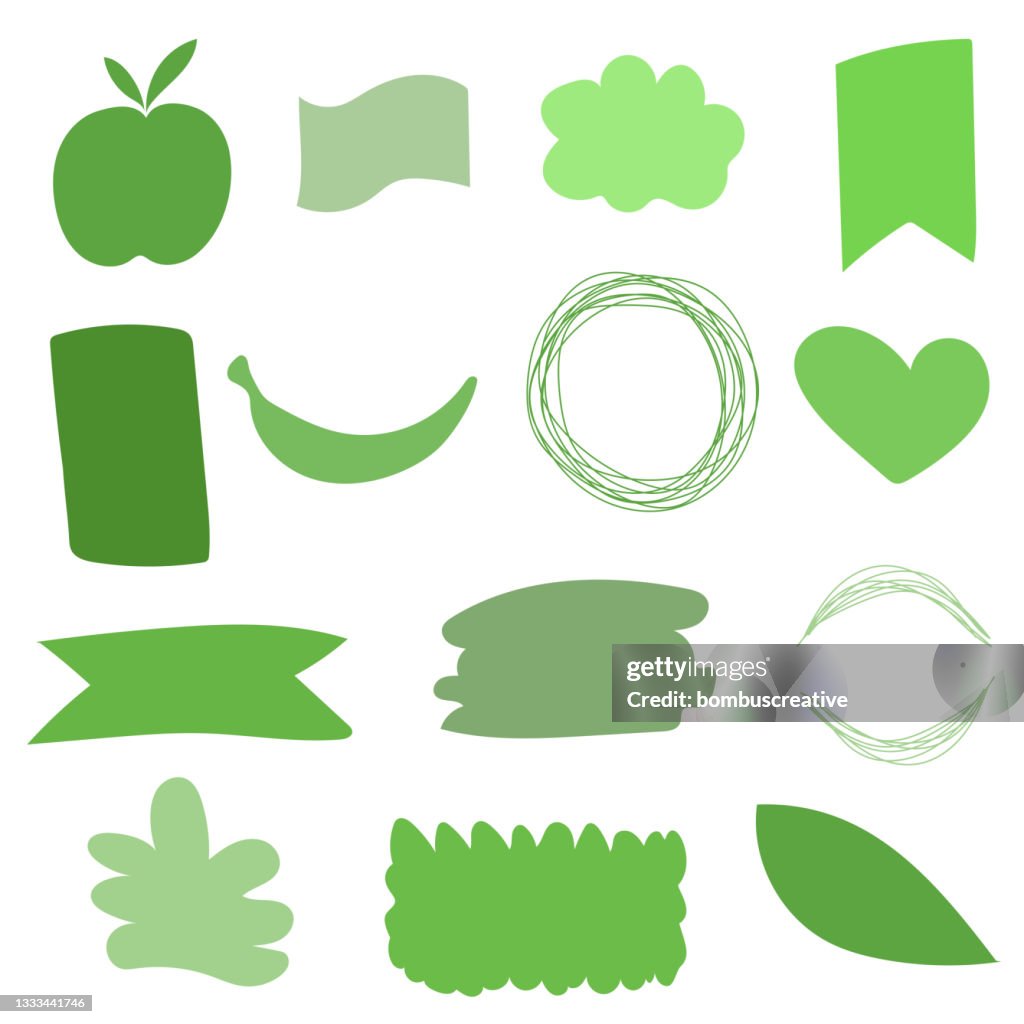 Green Stickers Design